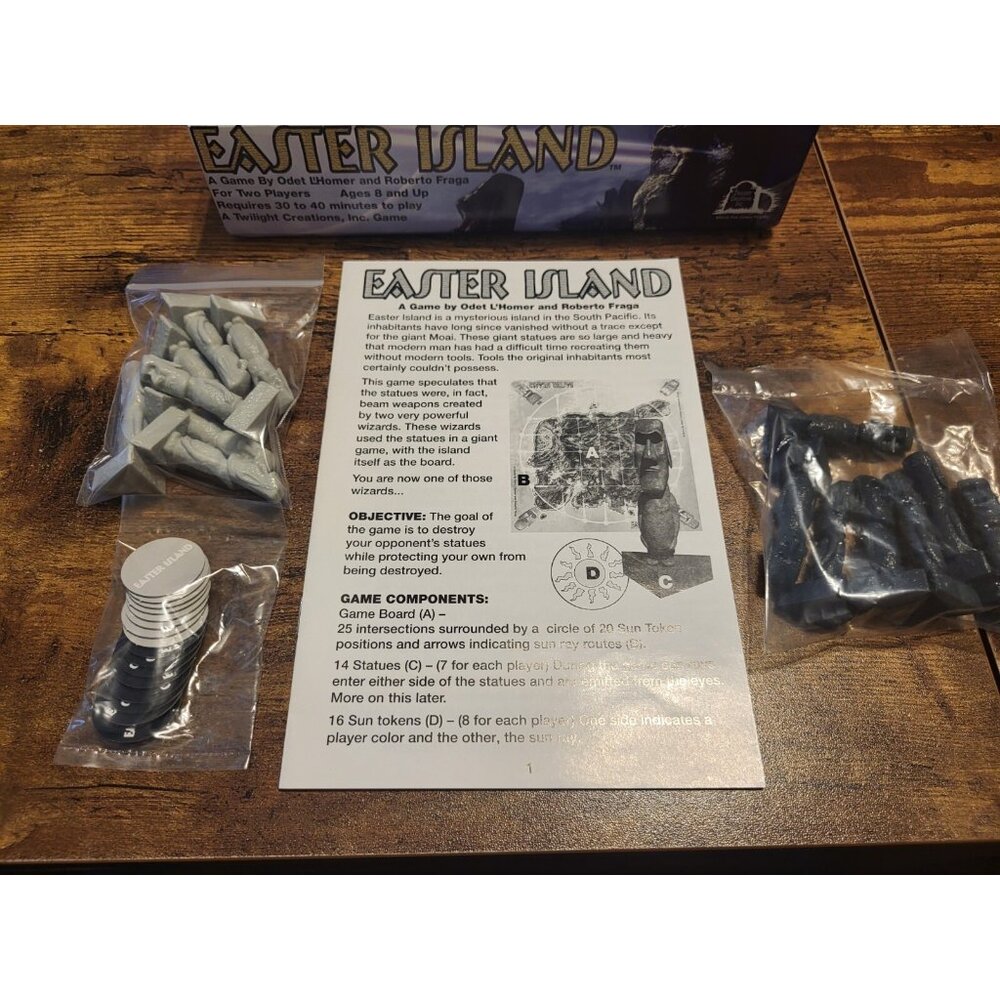 "Easter Island" Strategy Game by Twilight Creations 2006 Complete